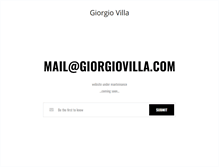 Tablet Screenshot of giorgiovilla.com